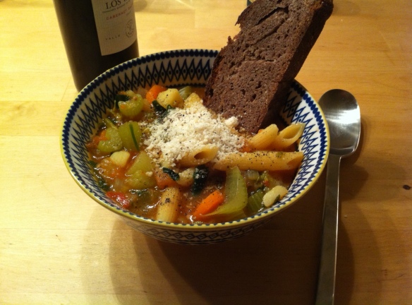 Minestrone, the mother of all vegetable soups.